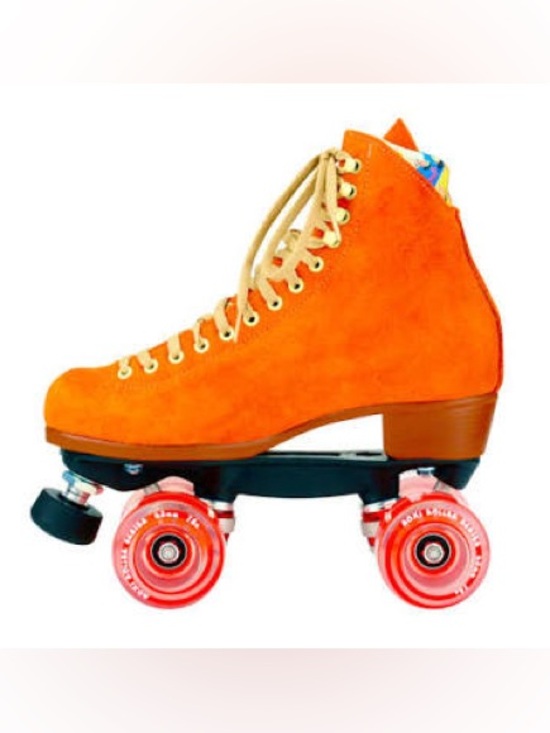 Moxi Other - MOXI Lolly Skates Orange Suede Roller Skate